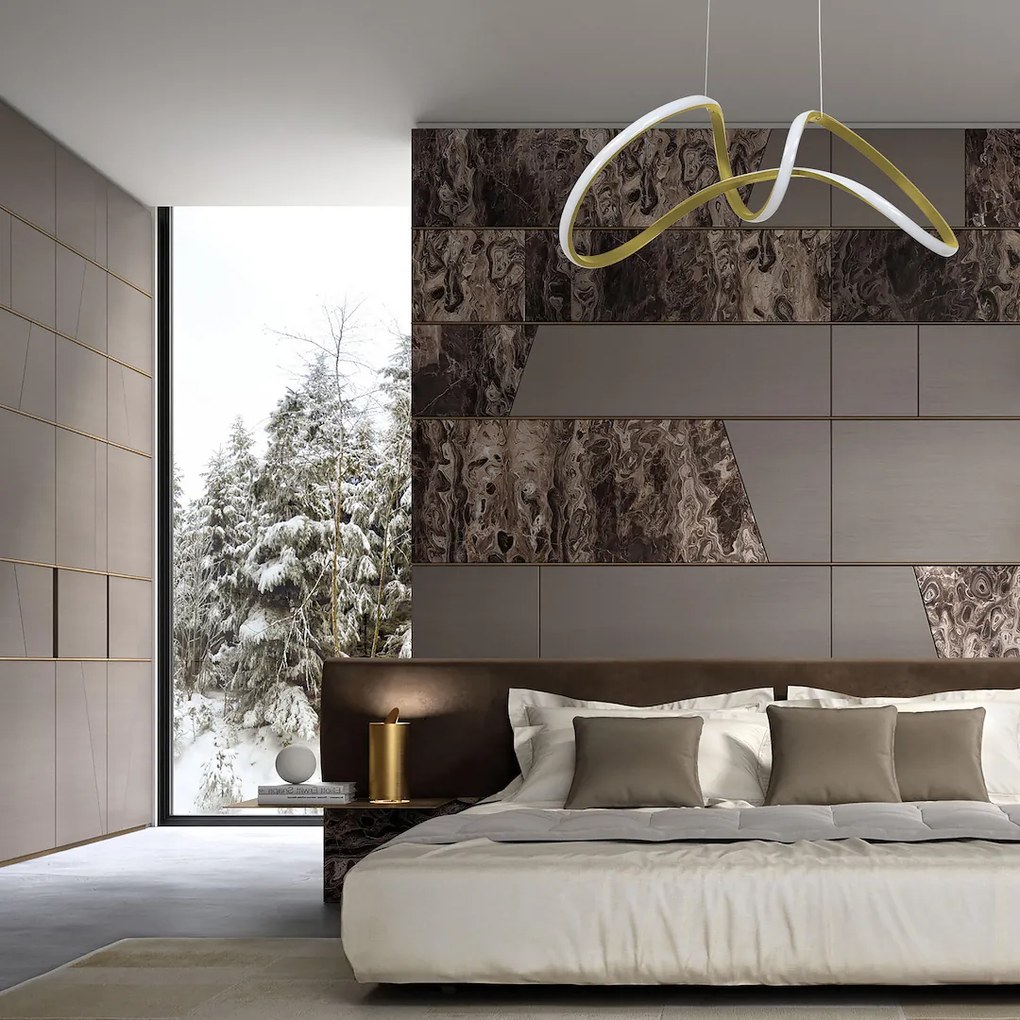 Závesné LED svietidlo Tesoro, 1x LED 48w, 4000k, g