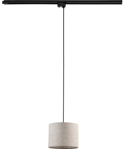 Luster na lanku do lištového systému TRACER 1xE27/15W/230V pr. 20 cm čierna/šedá
