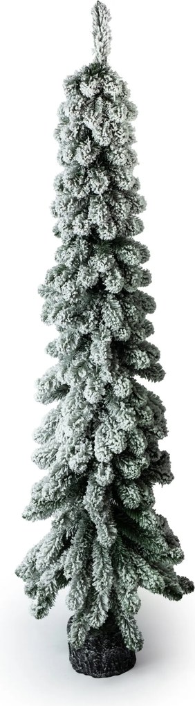 Zasnežený vianočný stromček- Smrek Amélia v kvetináči 80cm