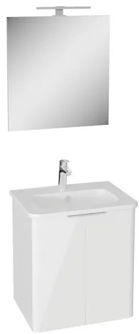 Kúpeľňová zostava s umývadlom VitrA Mia 56,5x62,5x44,5 cm biela lesk MIASETPR60B