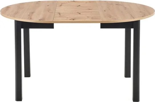 Rozkladací jedálenský stôl 102-142 cm Ralllon (čierna) (pre 4 6 osôb). Vlastná spoľahlivá doprava až k Vám domov. 1048881