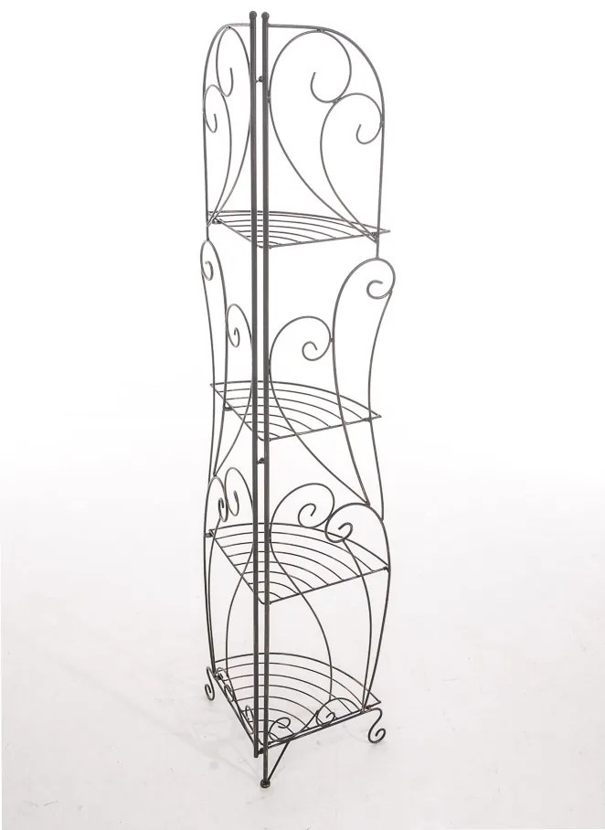 Kovová polica regál Irm - Bronzová