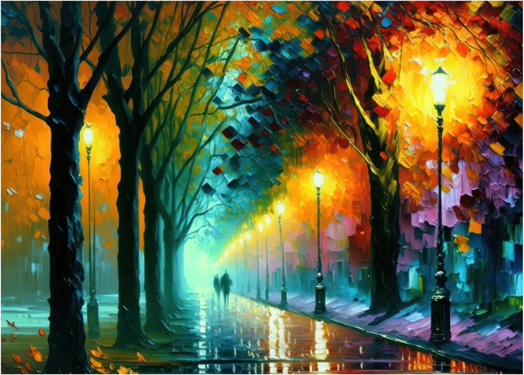 Obraz - Nočná prechádzka (70x50 cm)
