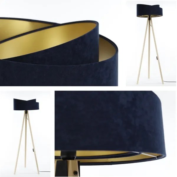 Stojacia lampa GALAXY 1xE27/60W/230V modrá/béžová