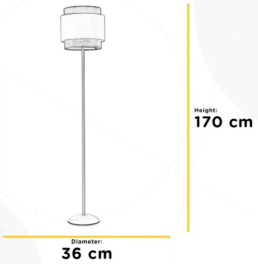 ONLI - Stojacia lampa LICIA 1xE27/22W/230V