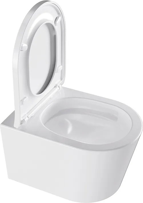 BPS-koupelny Závesná WC misa so SoftClose sedadlom HYD-4665, biela