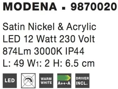 Nástenné svietidlo Modena 2