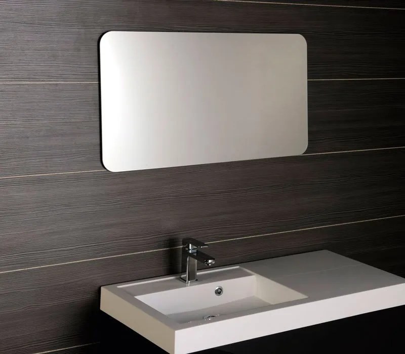 Sapho Sapho, ISHAPE Zrkadlo 1200x600mm, zaoblené rohy, bez uchytenia, AG612