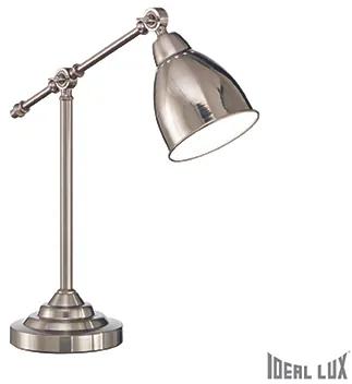 Ideal Lux 012209 RETRO stolná lampa NEWTON TL1 NICKEL, chróm