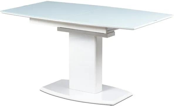 Sconto Jedálenský stôl s rozkladom MALAVA biela vysoký lesk