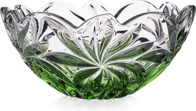 KRIŠTÁĽOVÁ MISA BOHEMIA GREEN GRADIENT 280MM