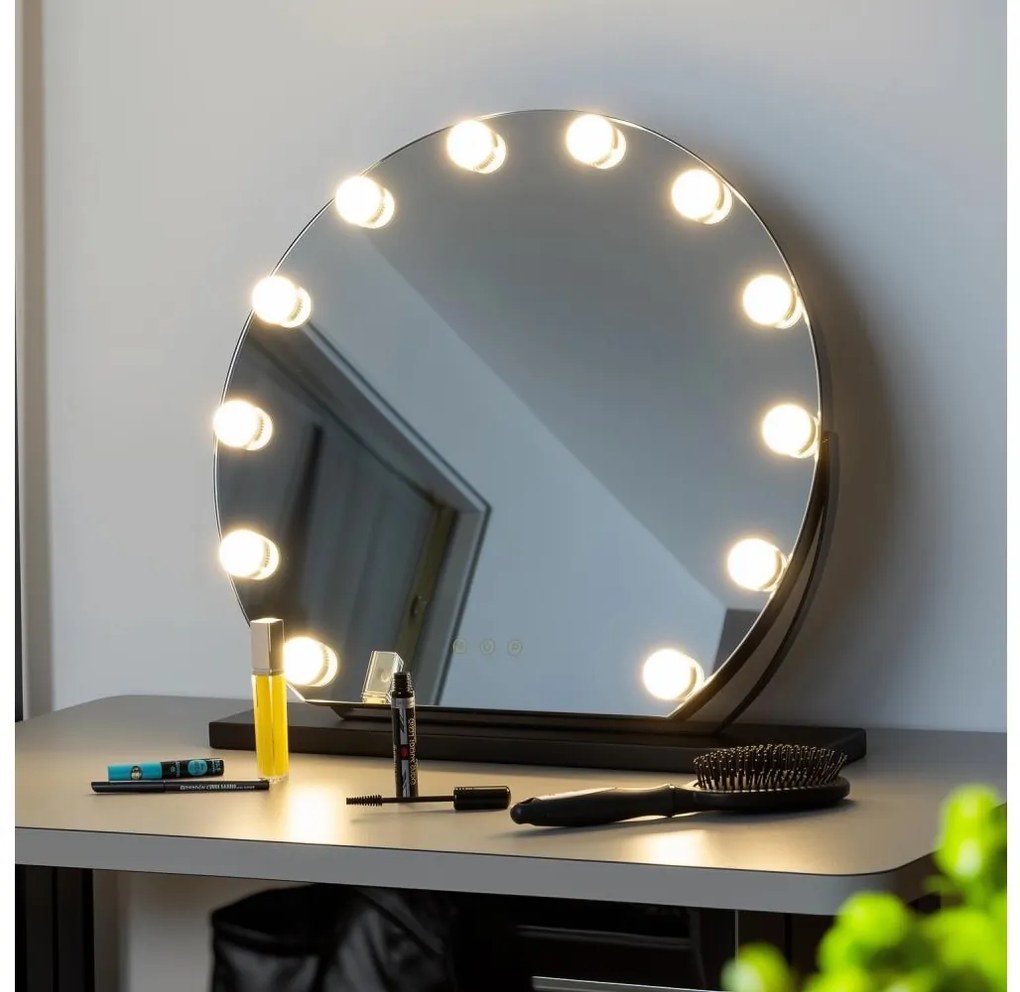 Brilagi - LED stmievateľné make-up zrkadlo HOLLYWOOD LED/12W/230V 3000-6500K BG2218