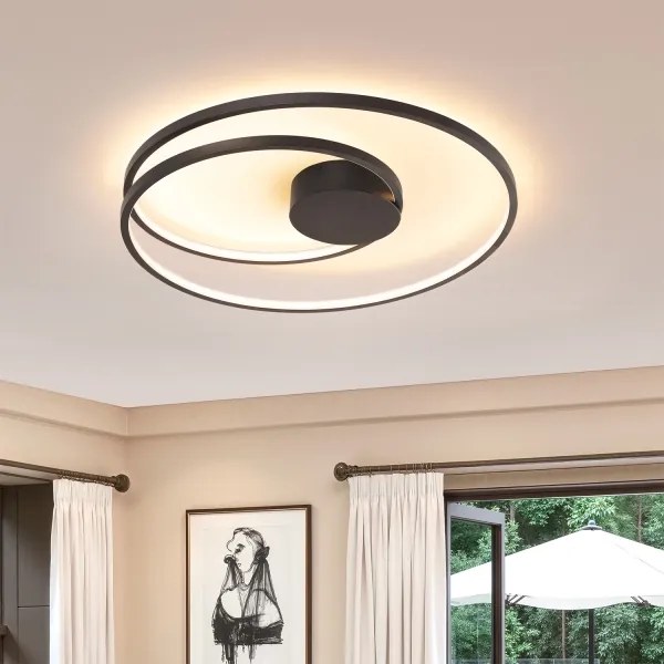 Brilagi- LED stmievateľné stropné svietidlo TWISTER LED/75W/230V pr. 70 cm čierna +DO