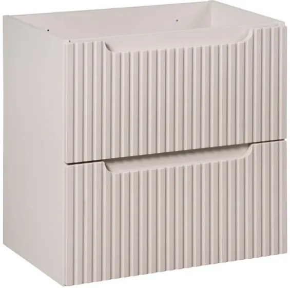 Koupelnová sestava Nova Cashmere s deskou, umyvadly a skříňkami 120 cm kašmírová/bílá