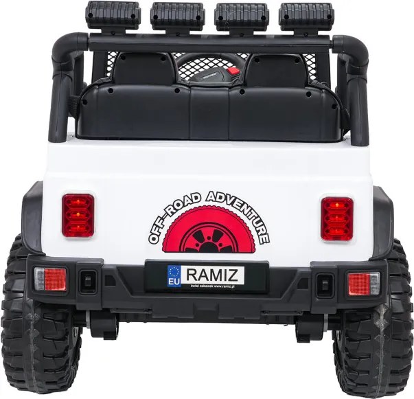 Elektrické autíčko Jeep BEAST 4x4 biele