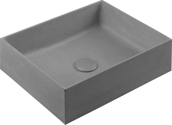 SAPHO - FORMIGO betónové umývadlo, 47,5x13x36,5 cm, šedá (FG019)