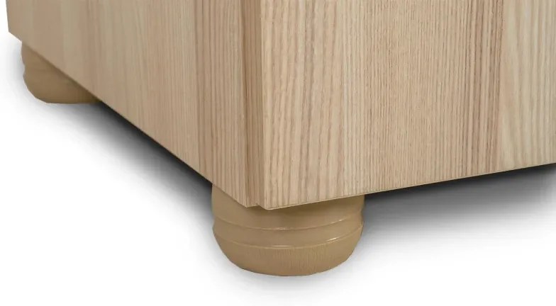 Zostava Pierot hladká, akacie (U7 satyna, sklo číre bez lepení)