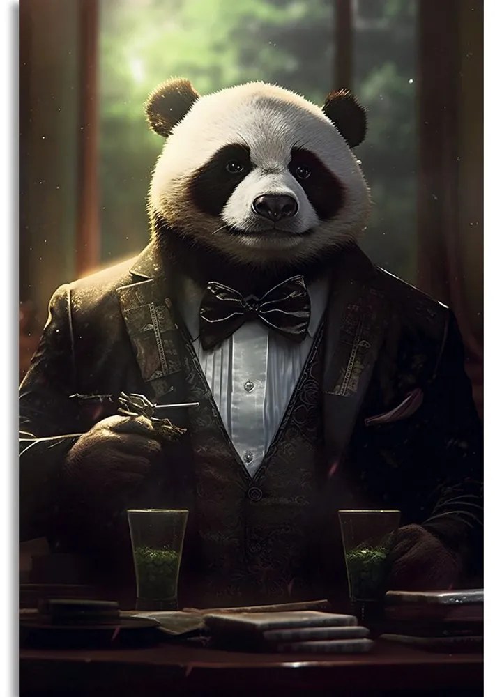 Obraz zvierací gangster panda