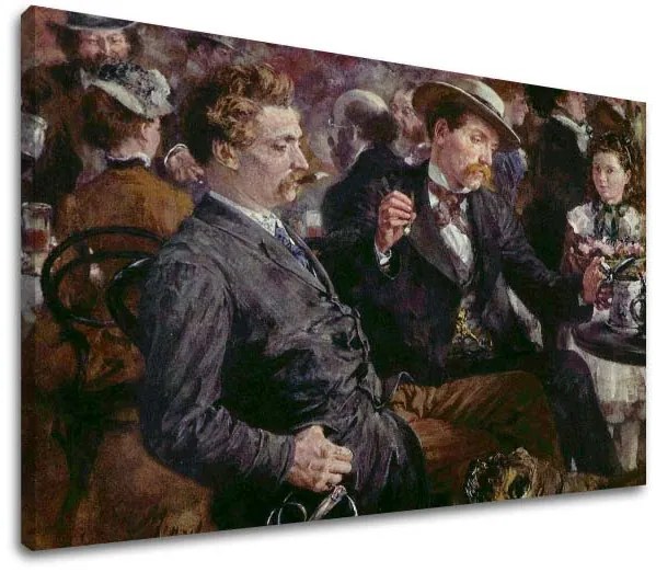 Obraz na plátne Adolf Menzel - Na pivnej záhrade | rôzne rozmery