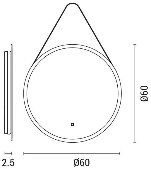 LED Stmievateľné kúpeľňové vyhrievané podsvietené zrkadlo LED/20W/230V 4000K IP44