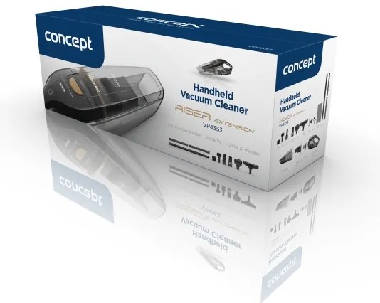 Concept VP4353 Ručný vysávač WET & DRY RISER EXTENSION 110W/18,5V 2200 mAh čiern
