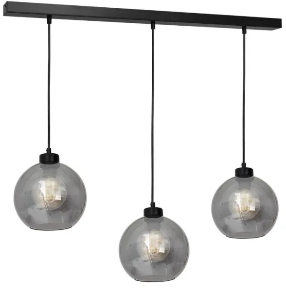 Náhradné univerzálne sklo SOFIA E27, priemer 20 cm, dymovo-čierne