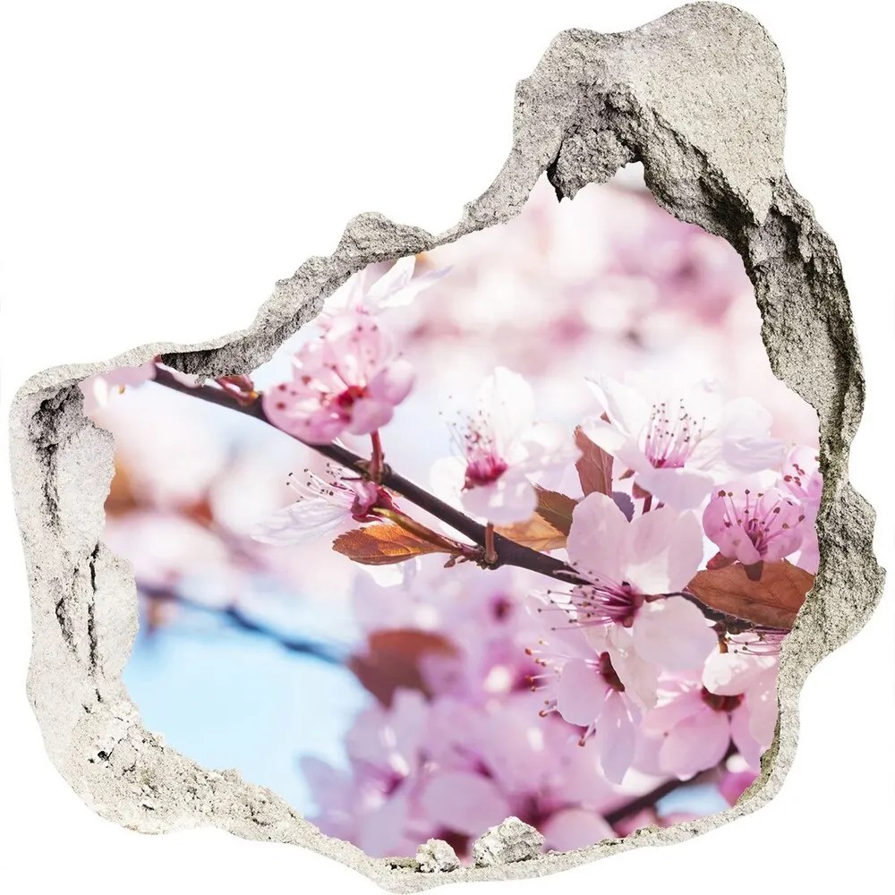 Nálepka 3D diera Čerešňové kvety nd-p-82072016