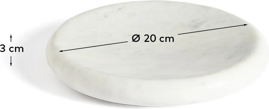 Mramorová dekoratívna tácka ø 20 cm Obena – Kave Home