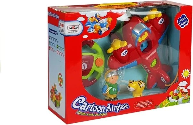 LEAN Toys Lietadlo s volantom na diaľkové ovládanie