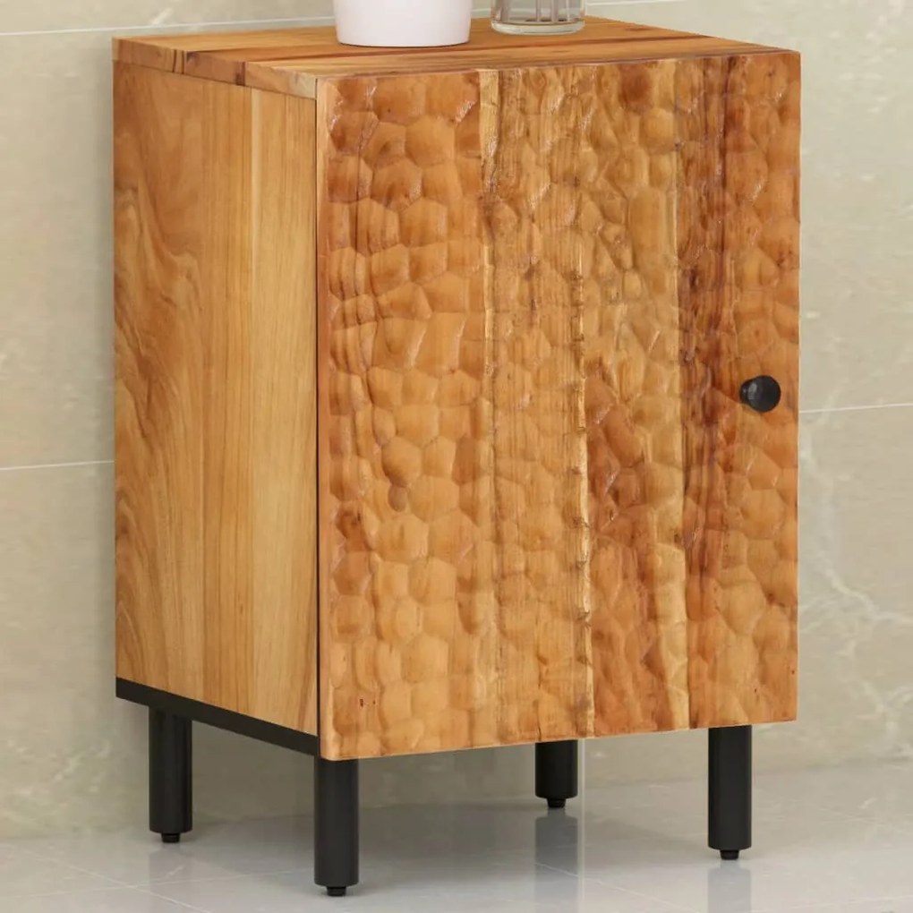 Kúpeľňová skrinka 38x33x58 cm masívne akáciové drevo 356876