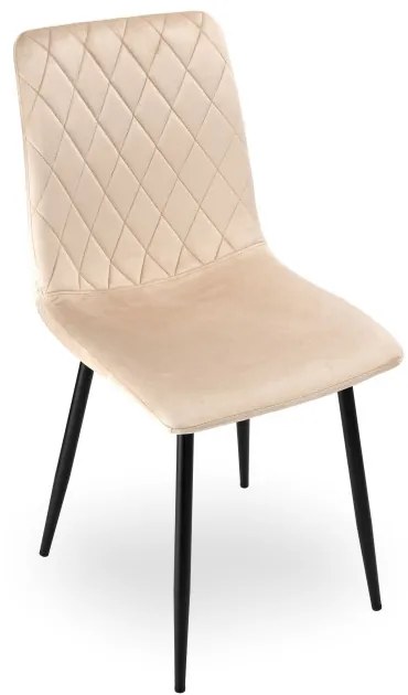 Jedálenská stolička DEXTER zamatová, béžová