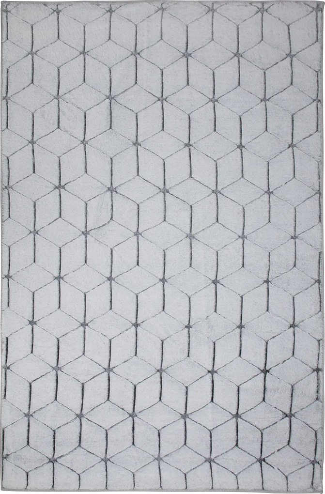 Koberec Rabbit 3D Carving GREY/WHITE 2 rozmery koberec: 160x220 cm
