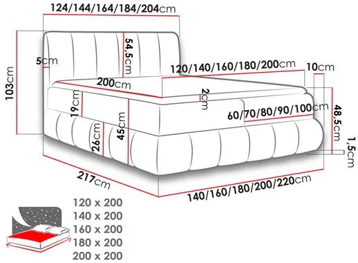 Manželská posteľ 160cm Guliver (sivočierna). Vlastná spoľahlivá doprava až k Vám domov. 1122199