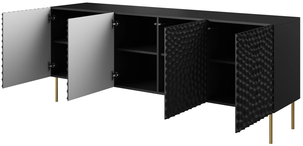 Cama Komoda Hole 4D čierna