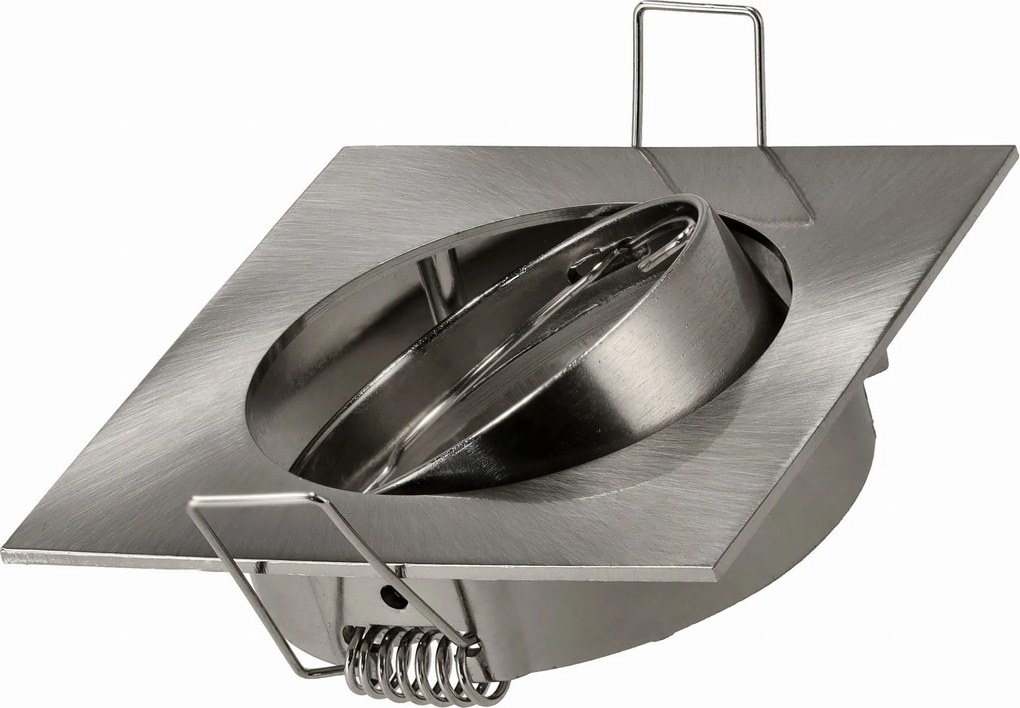 BERGE Halogénové pohyblivé svietidlo štvorcové chróm matný