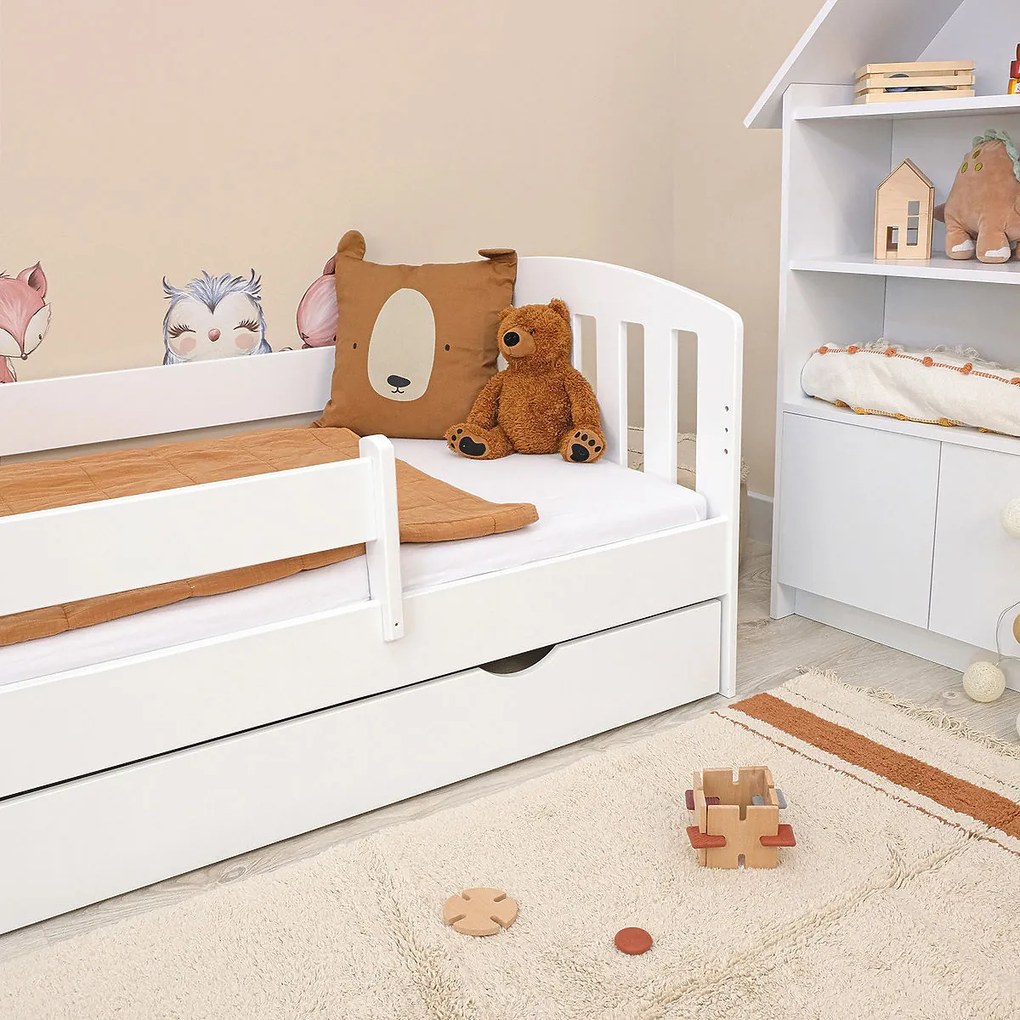 Ourbaby® 6066-0 Classic posteľ + úložný priestor 160x80 cm biela