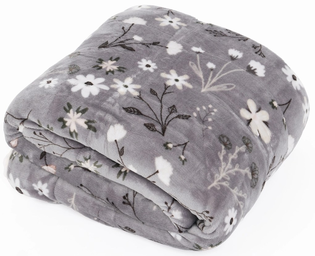 Baránková deka mikroplyš Exclusive 150 × 200 cm – Vanessa sivá