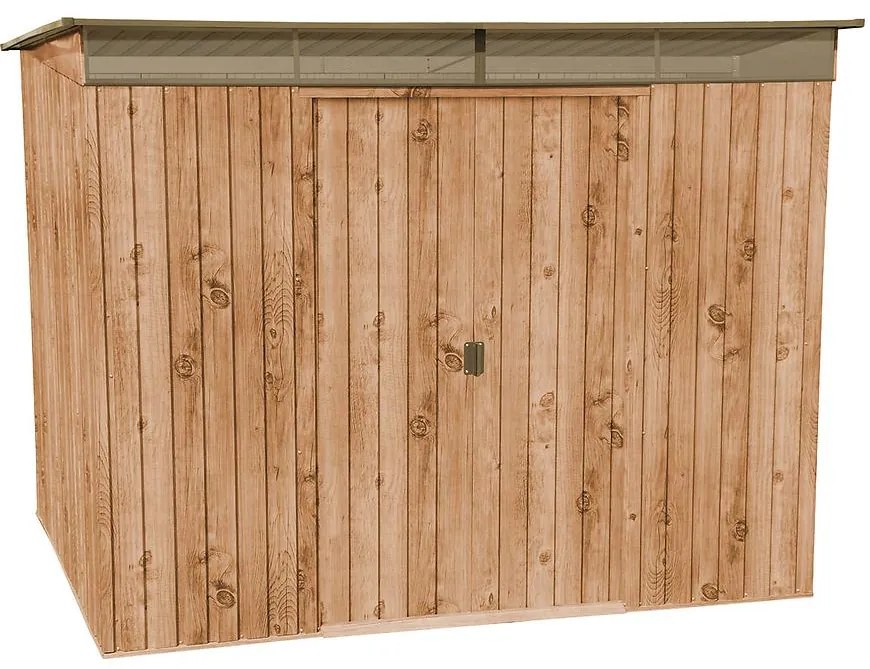 Kovový záhradný domček 1843x2635x2018 hnedý