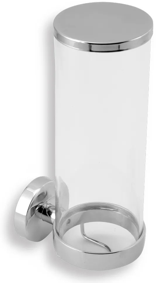 Novaservis - Zásobník na kozmetické tampóny sklo Metalia 11 chróm, 0172,0