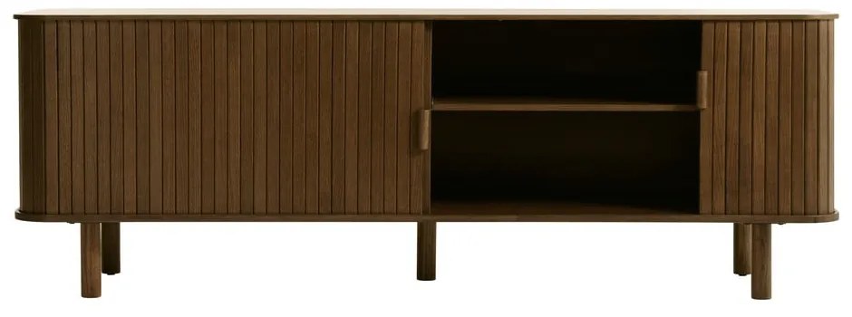 Hnedý TV stolík v dekore duba 56x160 cm Cavo – Unique Furniture