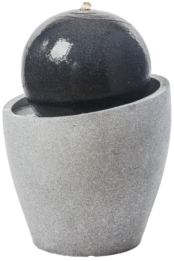 Fontána Heissner JUPITER LED, antrazit, sivá, polyston 016606-13