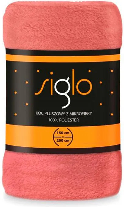 Mikroplyšová deka SIGLO ružová 200 x 220 cm