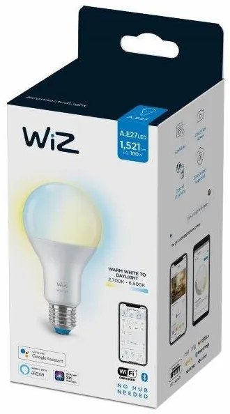 Philips WiZ Tunable white 8718699786175 LED žiarovka E27 13W/1521lm A67 2700-6500K