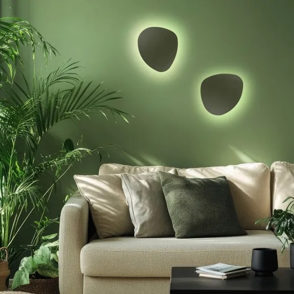 Nástenné svietidlo STONE 2xG9/8W/230V 30x39 cm zelená