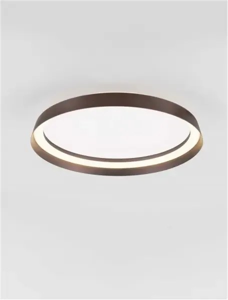 LED stmievateľné kávové moderné stropné svietidlo Ormi 45
