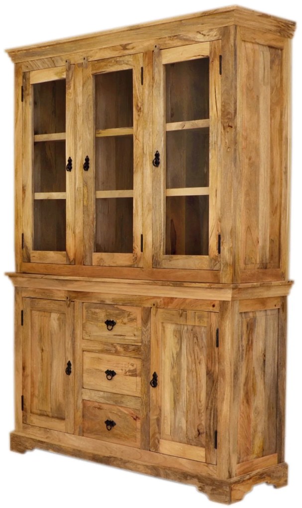 furniture-nabytek.cz - Vitrína z masívu mango 140x200x45