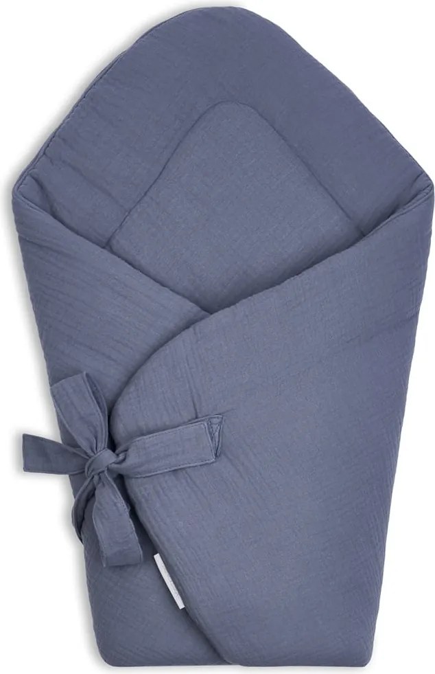 Mušelínová zavinovačka modrá 70x70cm