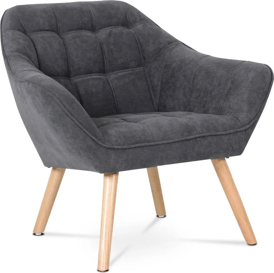 Relaxačné kreslo ASPO — masív, látka, sivá