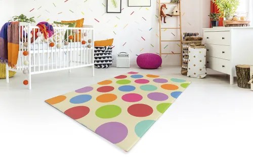 Koberce Breno Kusový koberec Dwinguler Bodkovaný vzor , viacfarebná,100 x 140 cm