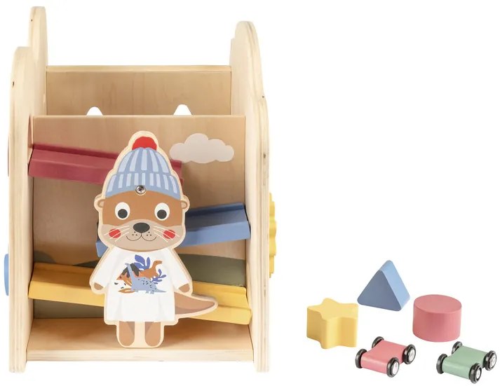 lupilu® Drevený vozík/Kocka na rozvoj motoriky (kocka na rozvoj motoriky) (100367679)